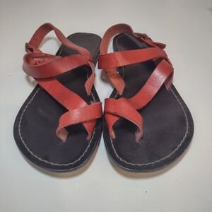 Mia women's red strapy sandals size (6 1/2)